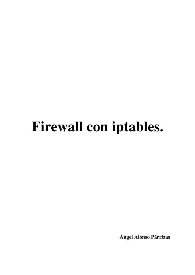 Imágen de pdf Firewall con iptables