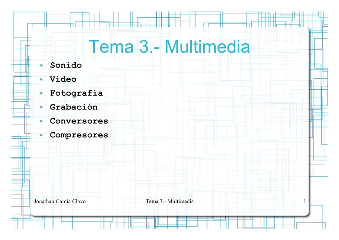 Imágen de pdf Tema 3.- Multimedia