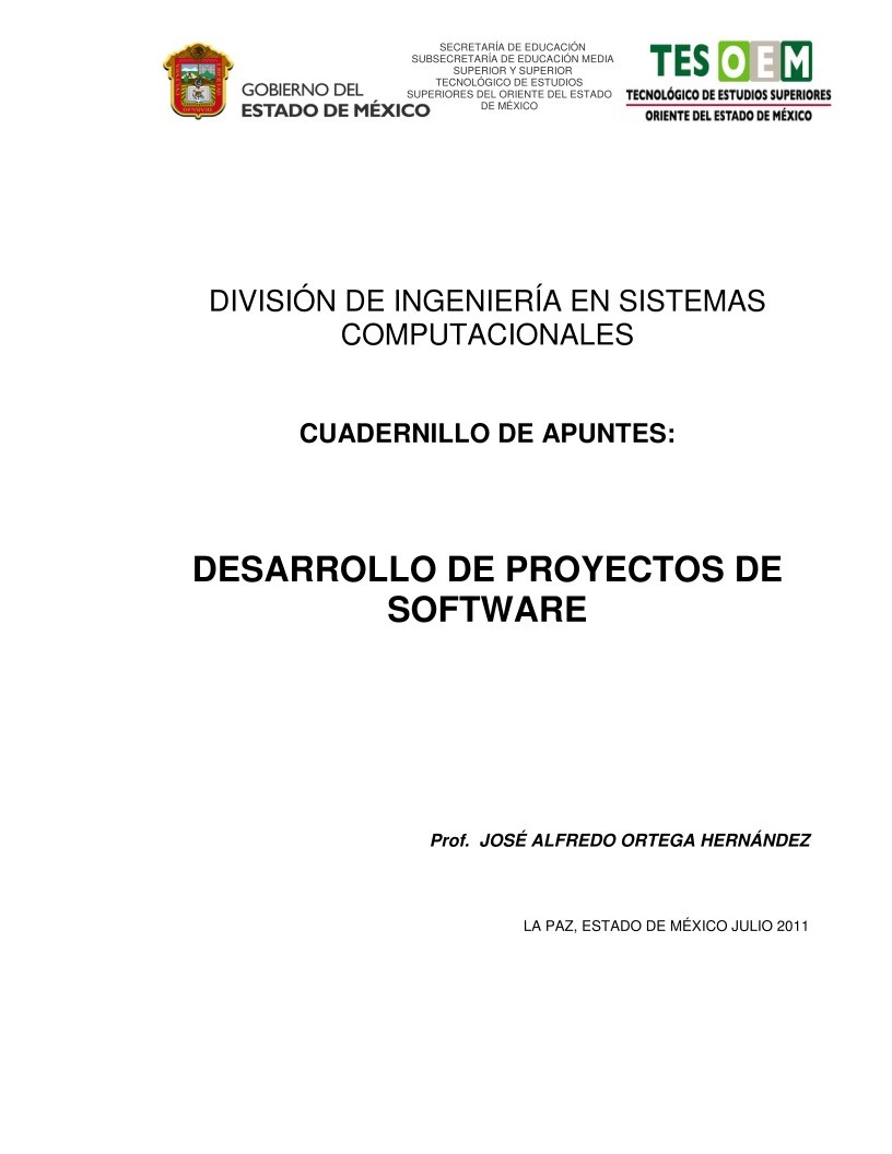 Imágen de pdf Desarrollo de proyectos de Software