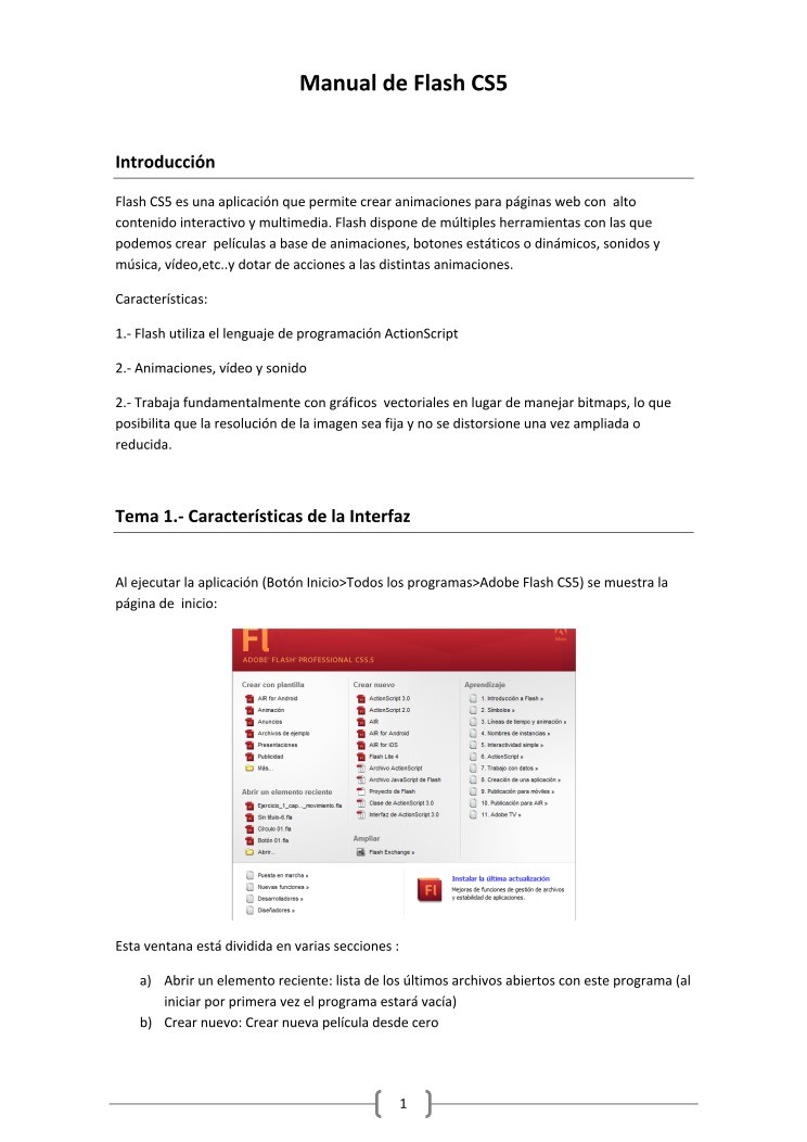Imágen de pdf Manual de Flash CS5