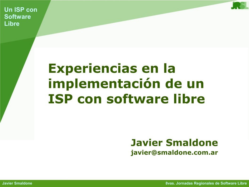 Imágen de pdf Experiencias en la implementación de un ISP con software libre