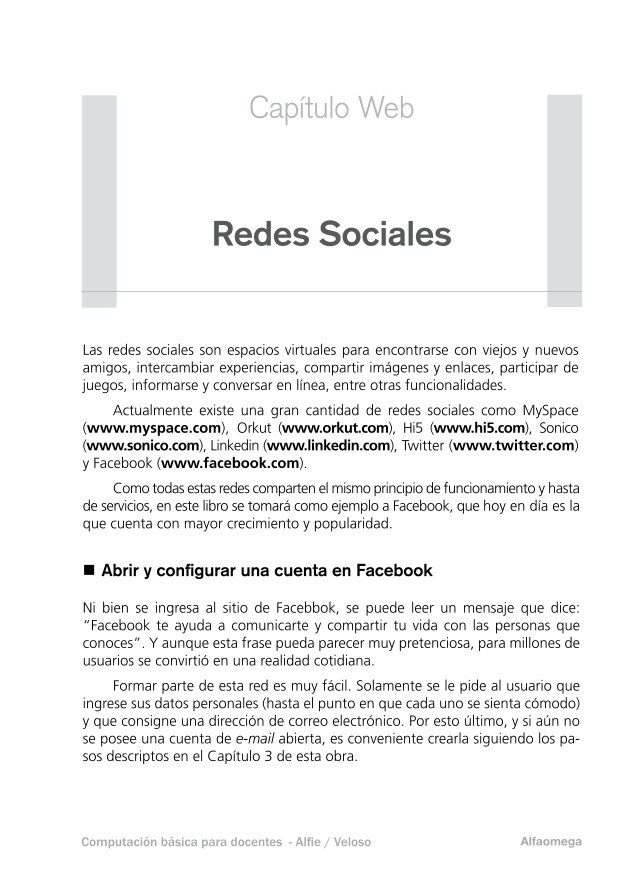 Imágen de pdf Capítulo Web - Redes Sociales - Computacion basica para docentes