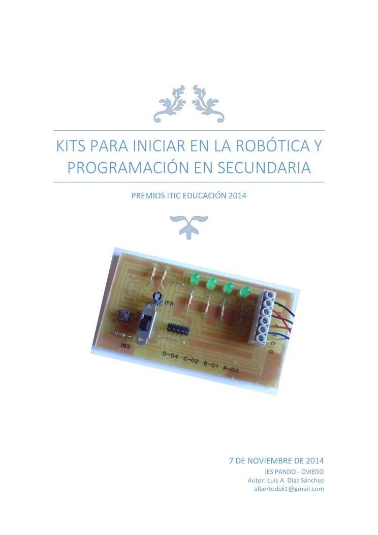 Imágen de pdf Kits para iniciar en la robótica y programación en secundaria