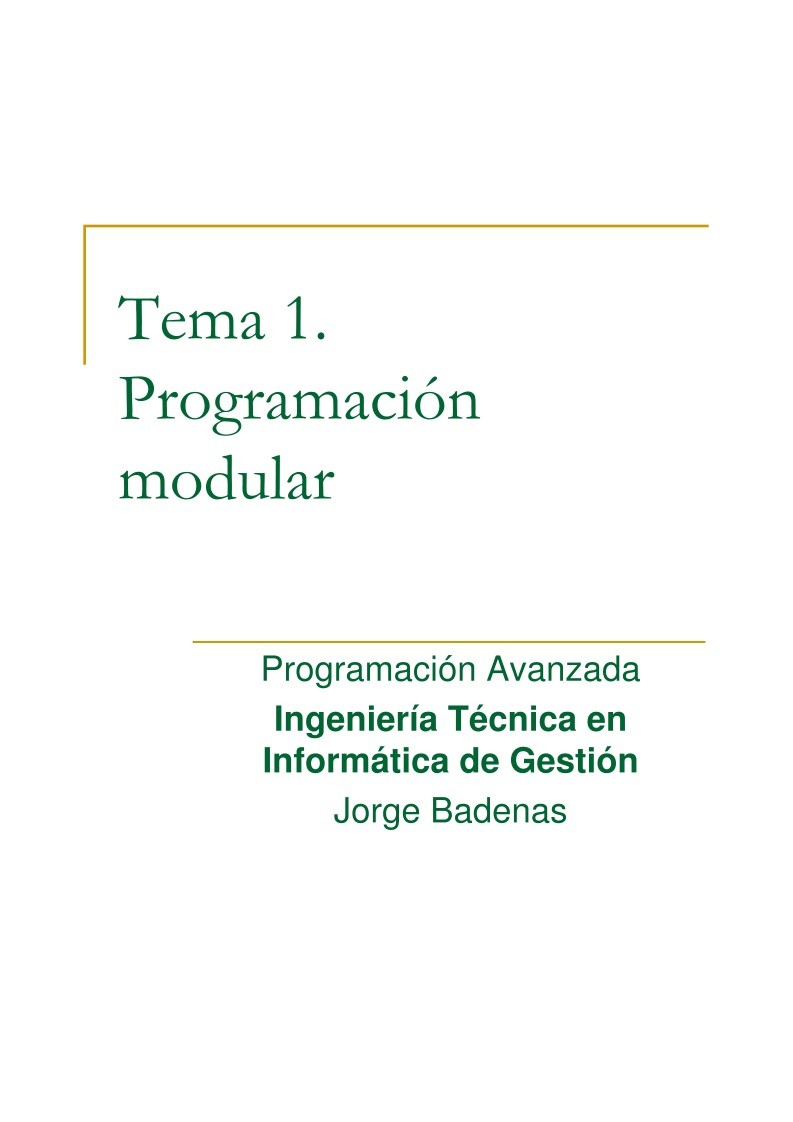 Imágen de pdf Tema 1. Programación modular