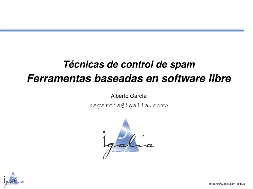 Imágen de pdf Técnicas de control de spam