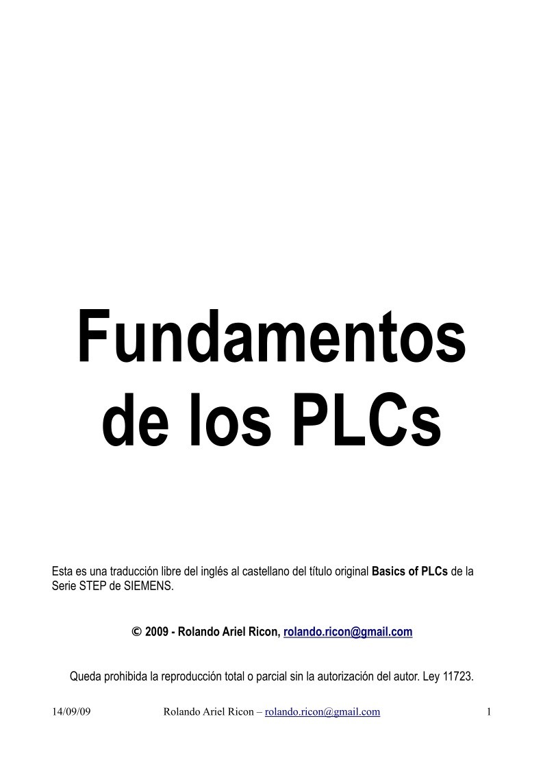 Imágen de pdf Fundamentos de los PLCs