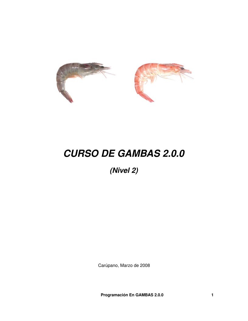 Imágen de pdf Curso de Gambas 2.0.0 (Nivel 2)