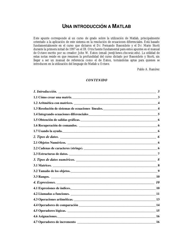 Imágen de pdf Una introducción a Matlab