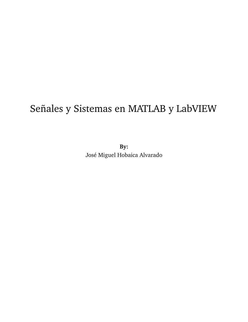 Imágen de pdf Señales y Sistemas en Matlab y Labview