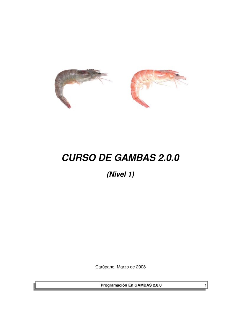 Imágen de pdf Curso de Gambas 2.0.0 (Nivel 1)