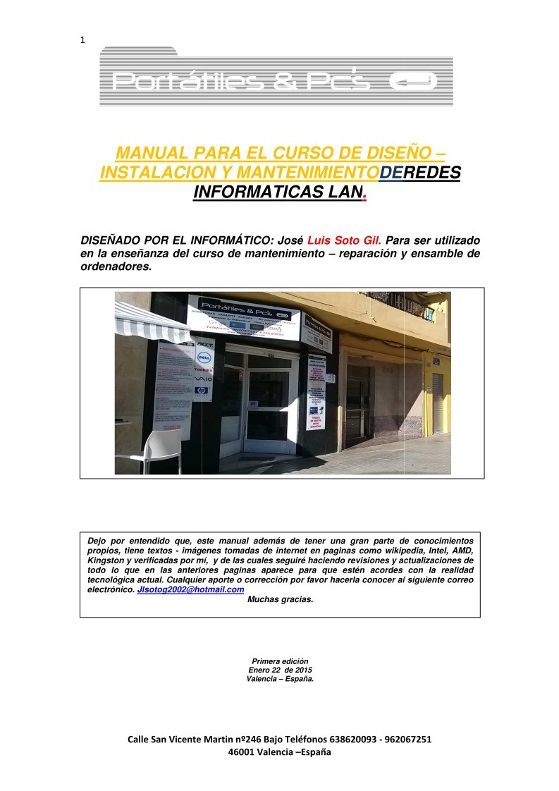 Imágen de pdf Manual para el curso de diseño de Redes