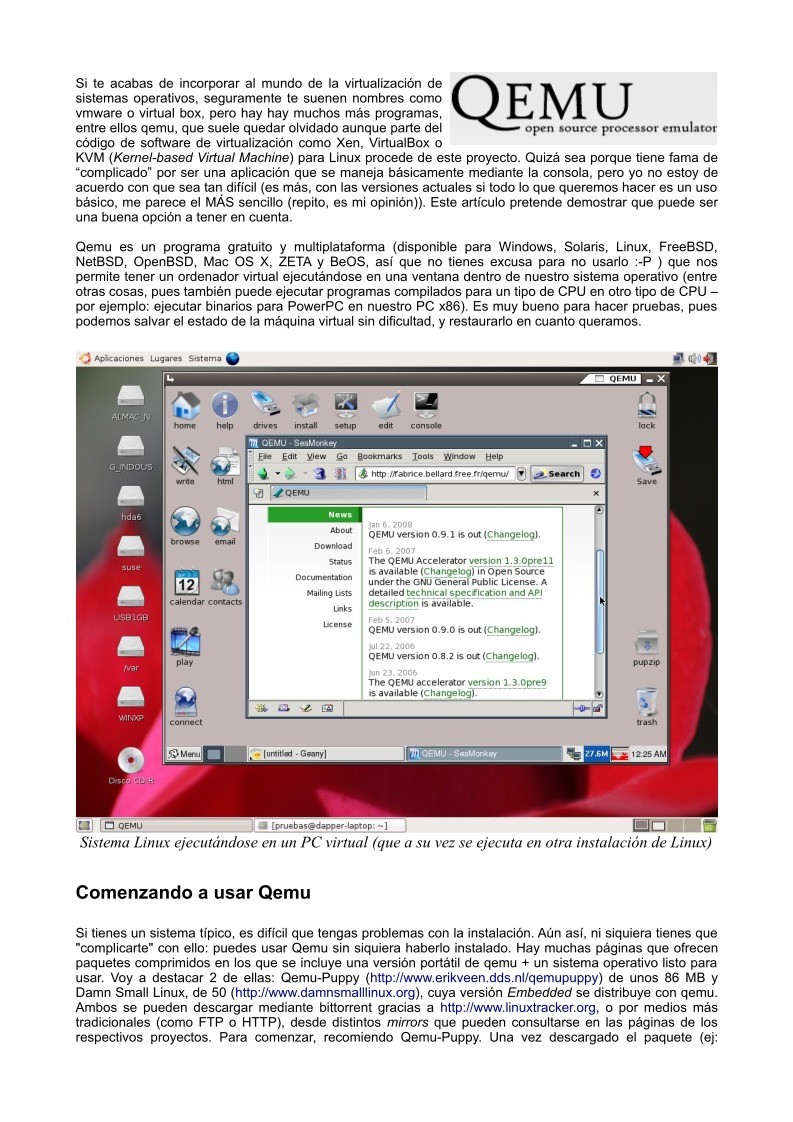 Imágen de pdf Principales características de QEMU