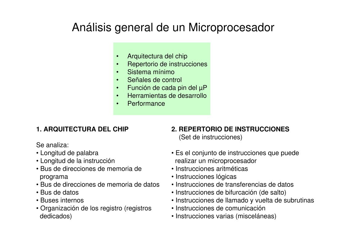 Imágen de pdf Análisis general de un Microprocesador