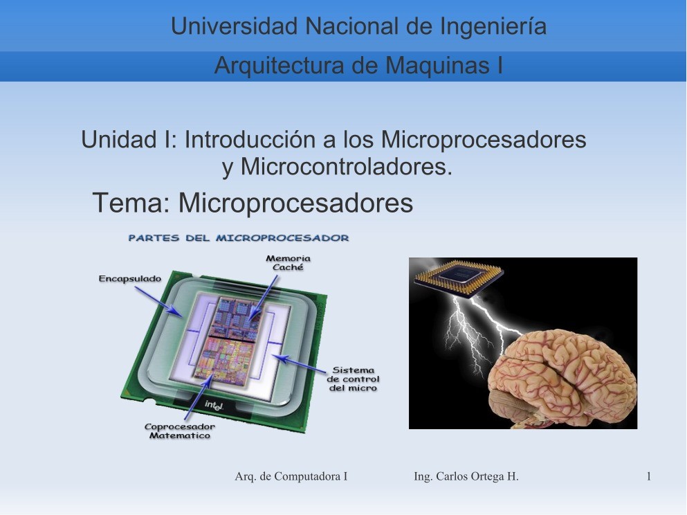 Imágen de pdf Unidad I: Introducción a los Microprocesadores y Microcontroladores