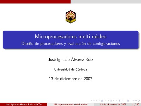 Imágen de pdf Microprocesadores multi núcleo Diseño de procesadores y evaluación de configuraciones