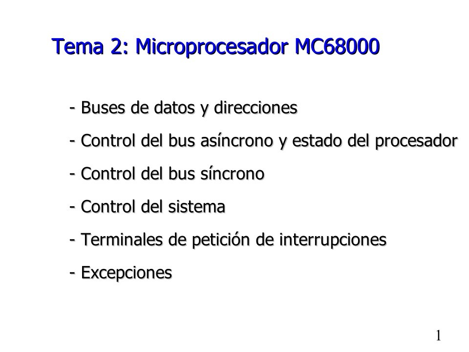 Imágen de pdf Tema 2: Microprocesador MC68000