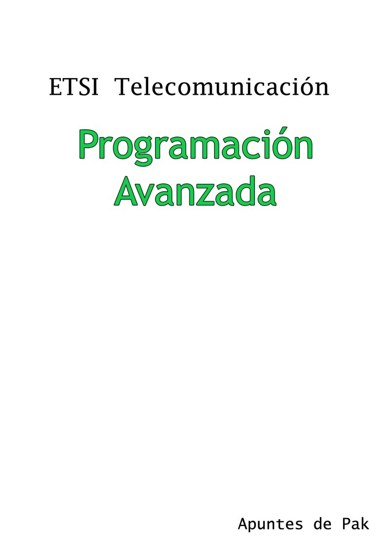 Imágen de pdf Apuntes de Pak - Programación Avanzada