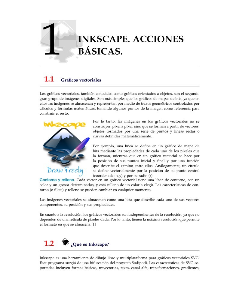 Imágen de pdf 1 Inkscape. Acciones básicas