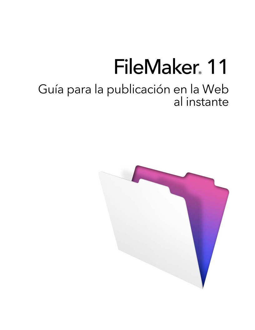 Imágen de pdf FileMaker 11 - Guía para la publicación en la Web al instante