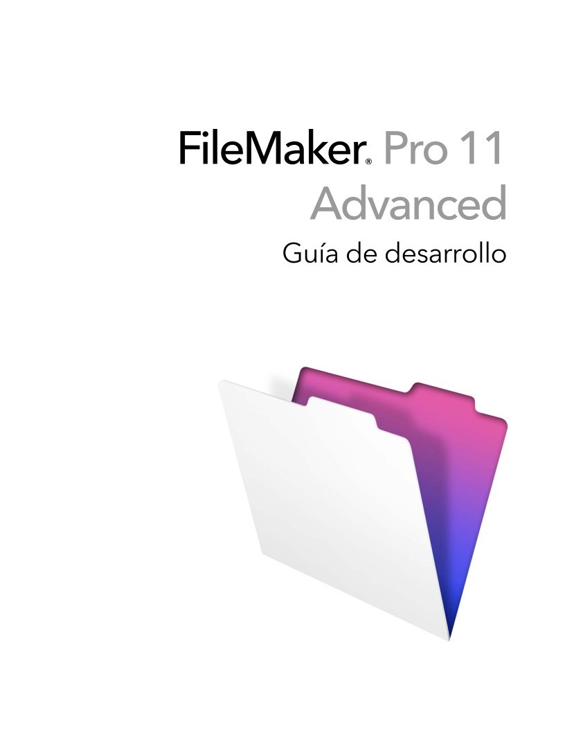 Imágen de pdf FileMaker Pro 11 Advanced - Guía de desarrollo