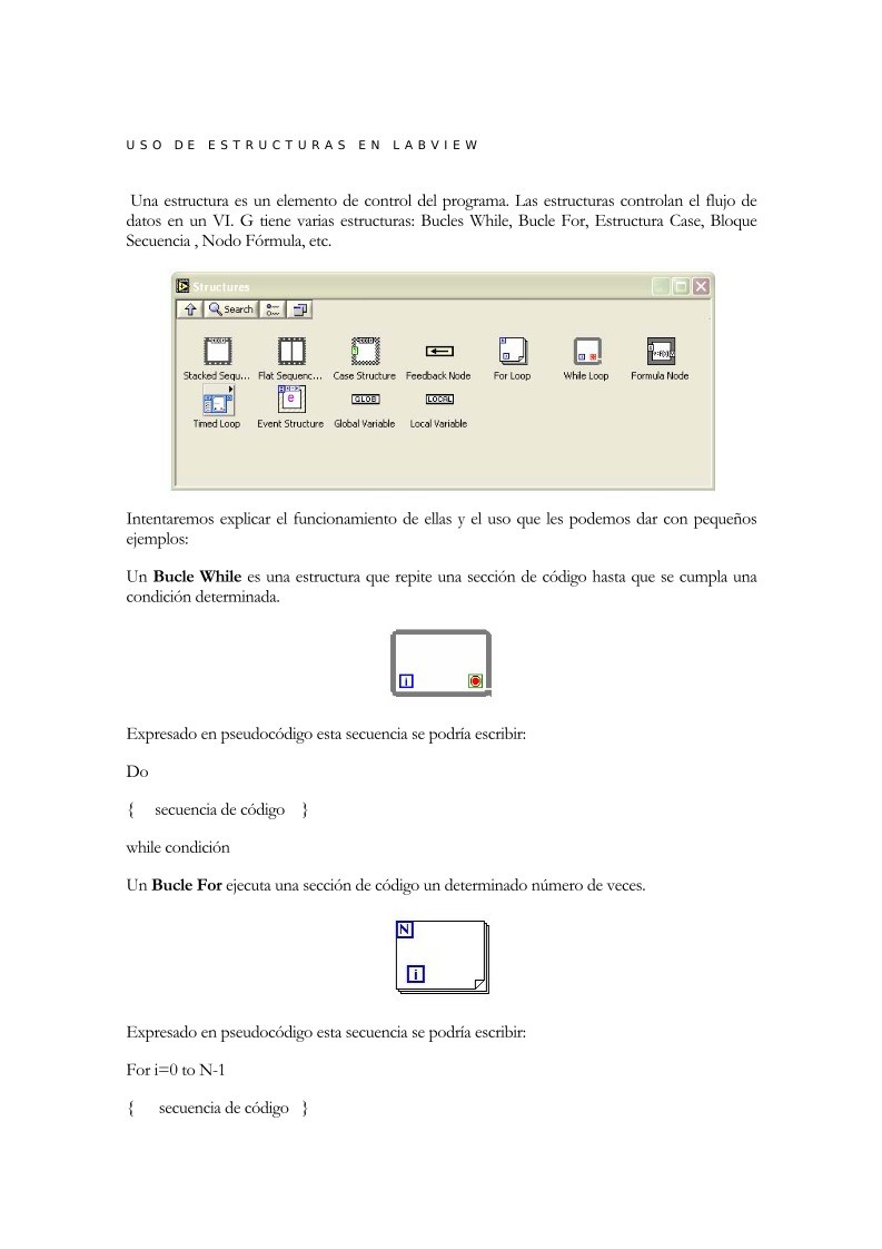 Imágen de pdf Uso de estructuras en LabView