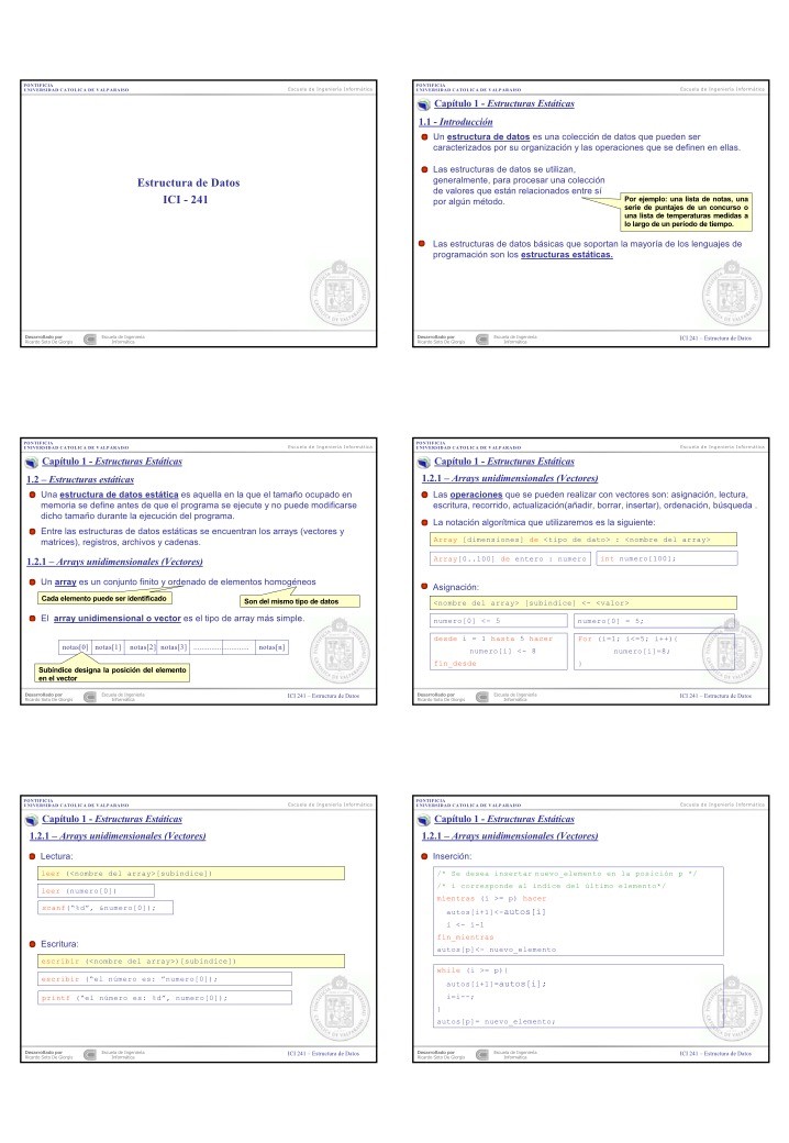 Imágen de pdf Estructura de Datos (ICI - 241)