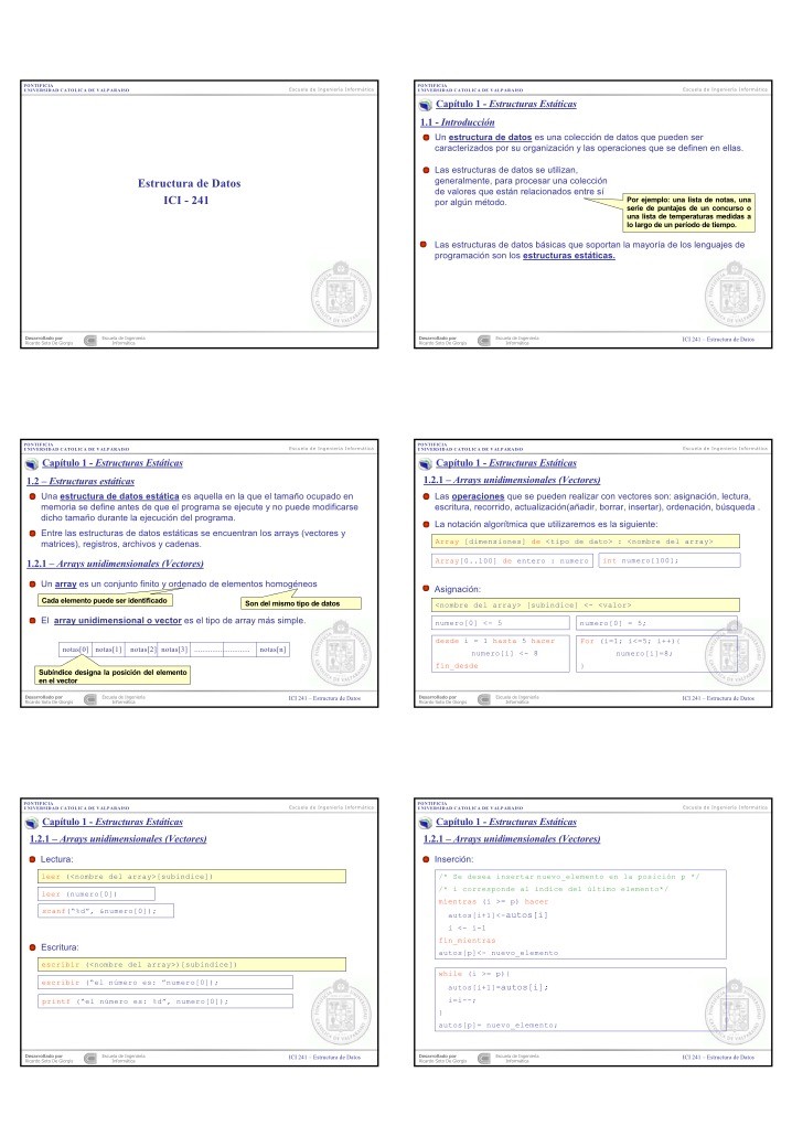 Imágen de pdf Estructura de Datos (ICI - 241)