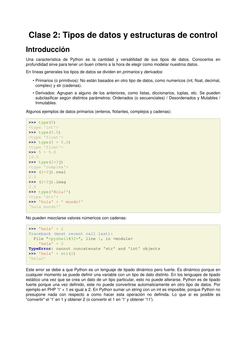 Imágen de pdf Clase 2: Tipos de datos y estructuras de control