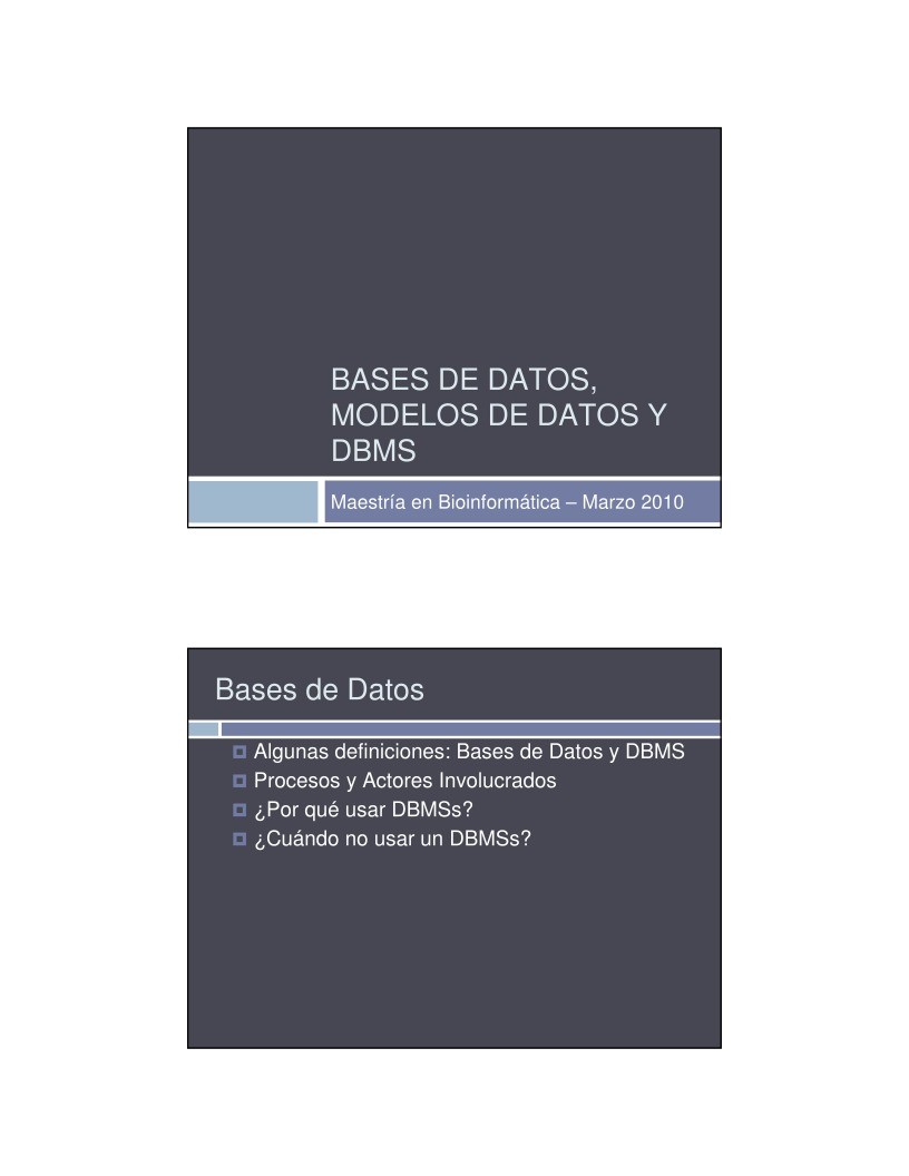 Imágen de pdf Bases de datos, modelos de datos y DBMS