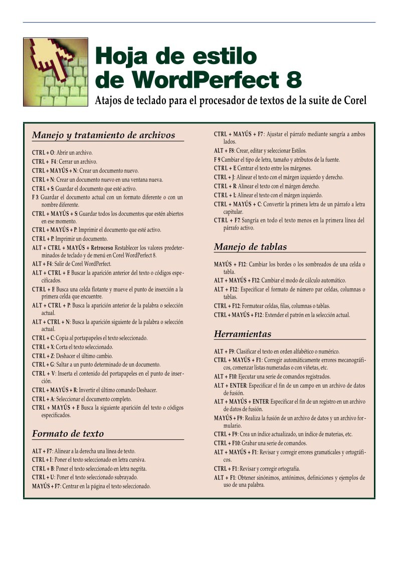 Imágen de pdf Hoja de estilo de WordPerfect 8