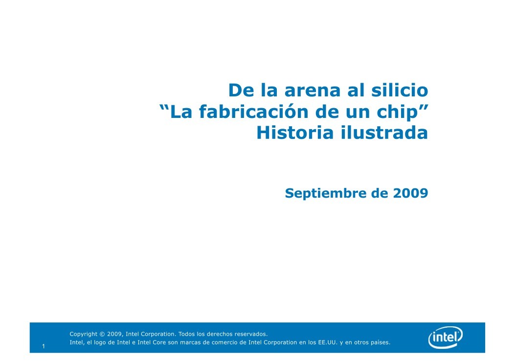 Imágen de pdf De la arena al silicio "La fabricación de un chip" Historia ilustrada