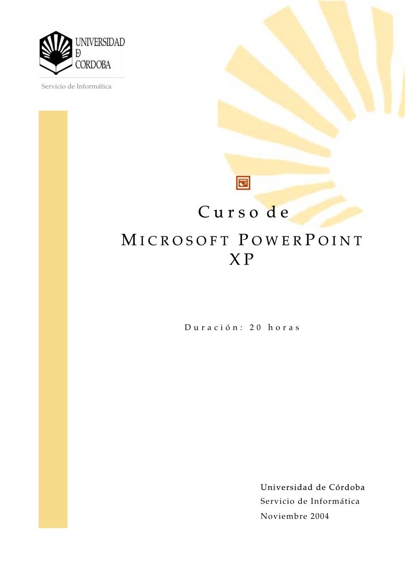 Imágen de pdf Curso de Microsoft PowerPoint XP