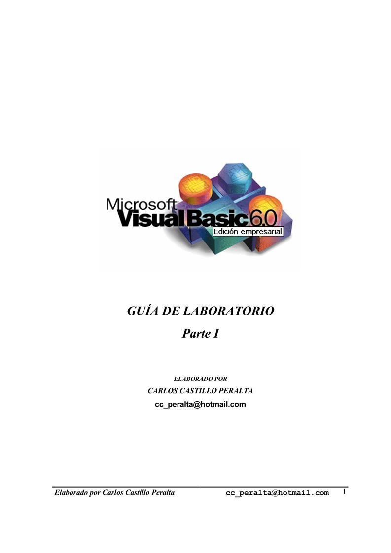 Imágen de pdf Parte I - Guía de Laboratorio de Microsoft Visual Basic 6