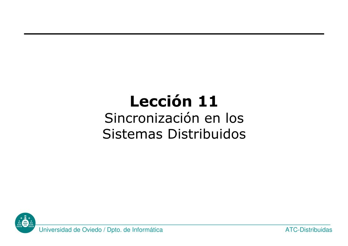 Imágen de pdf L11 - Sincronizacion en los Sistemas Distribuidos