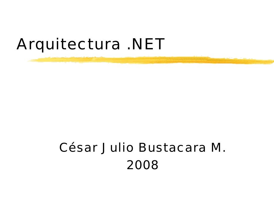 Imágen de pdf Arquitectura .NET