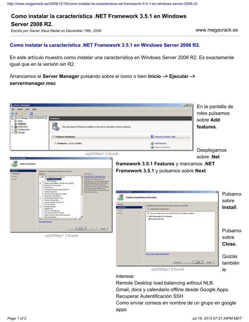 Imágen de pdf Como instalar la característica .NET Framework 3.5.1 en Windows Server 2008 R2
