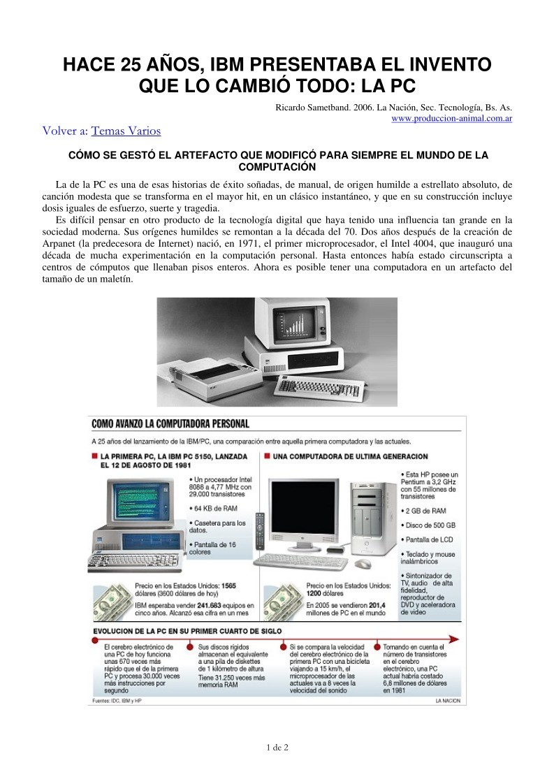 Imágen de pdf Hace 25 años, IBM presentaba el invento que lo cambió todo: la PC