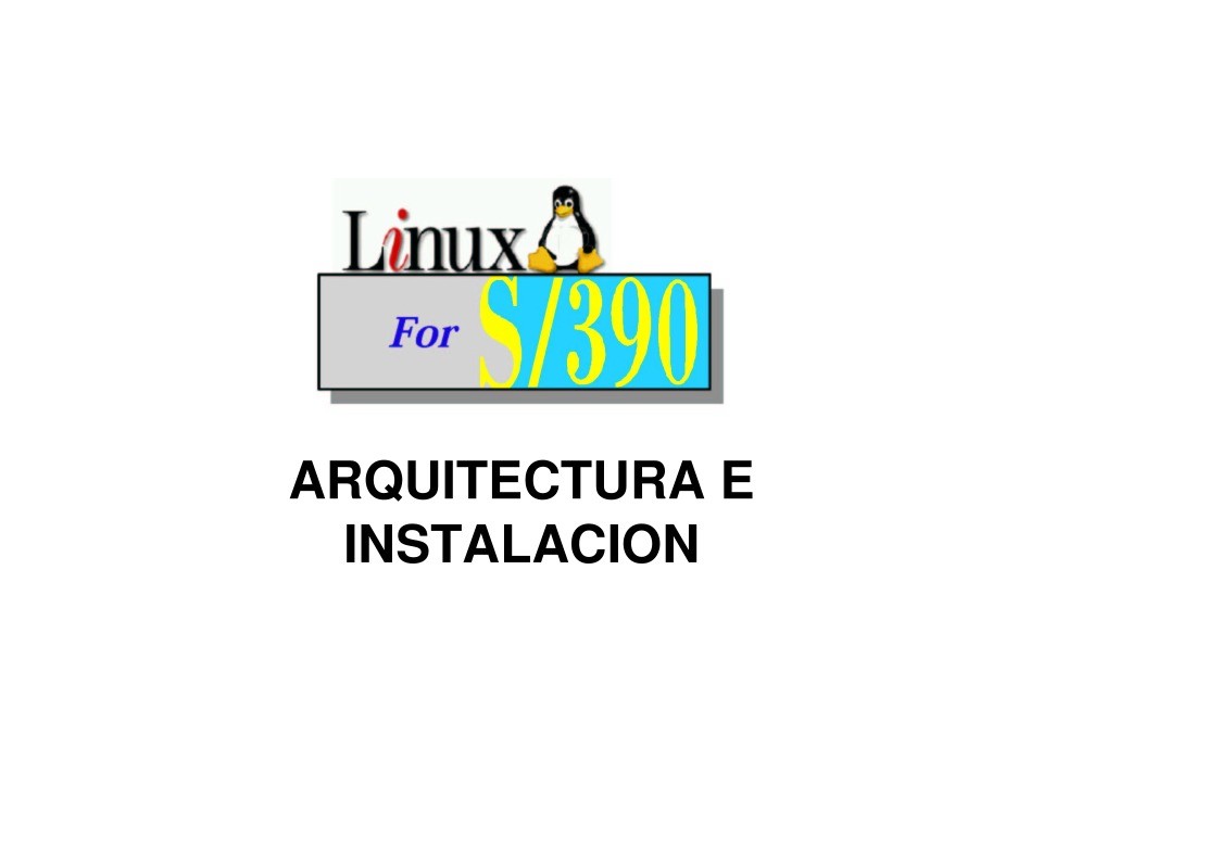 Imágen de pdf LInux for S/390 - Arquitectura de Instalación