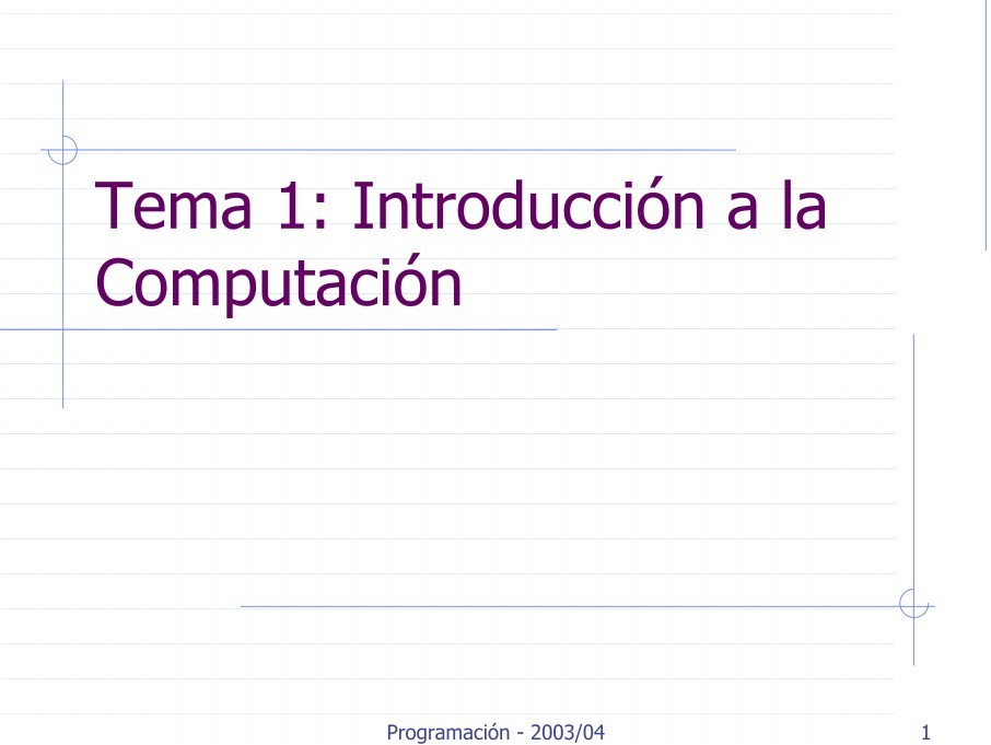 Imágen de pdf Tema 1: Introducción a la Computación