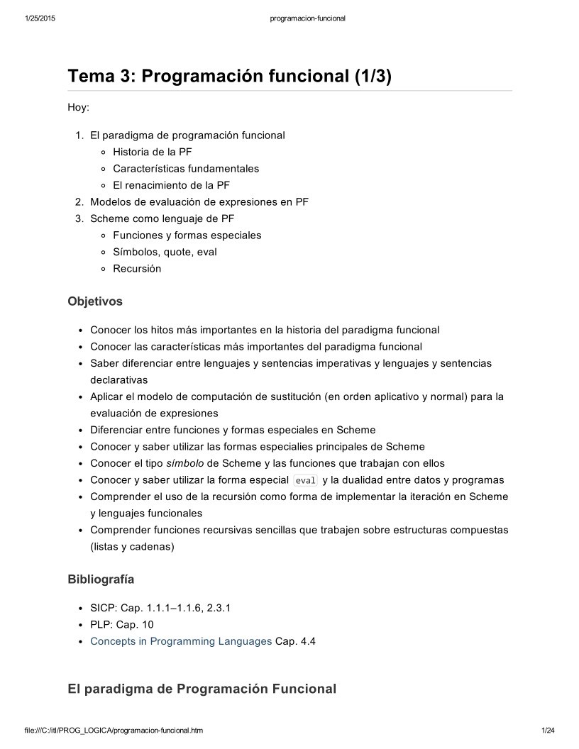 Imágen de pdf Tema 3: Programacion funcional (1/3)