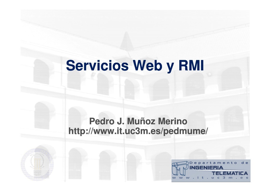 Imágen de pdf Servicios Web y RMI