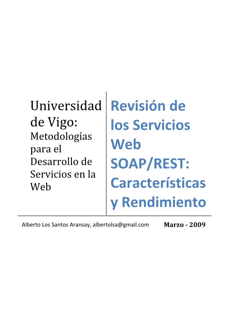 Imágen de pdf Revisión de los Servicios Web SOAP/REST: Características y Rendimiento