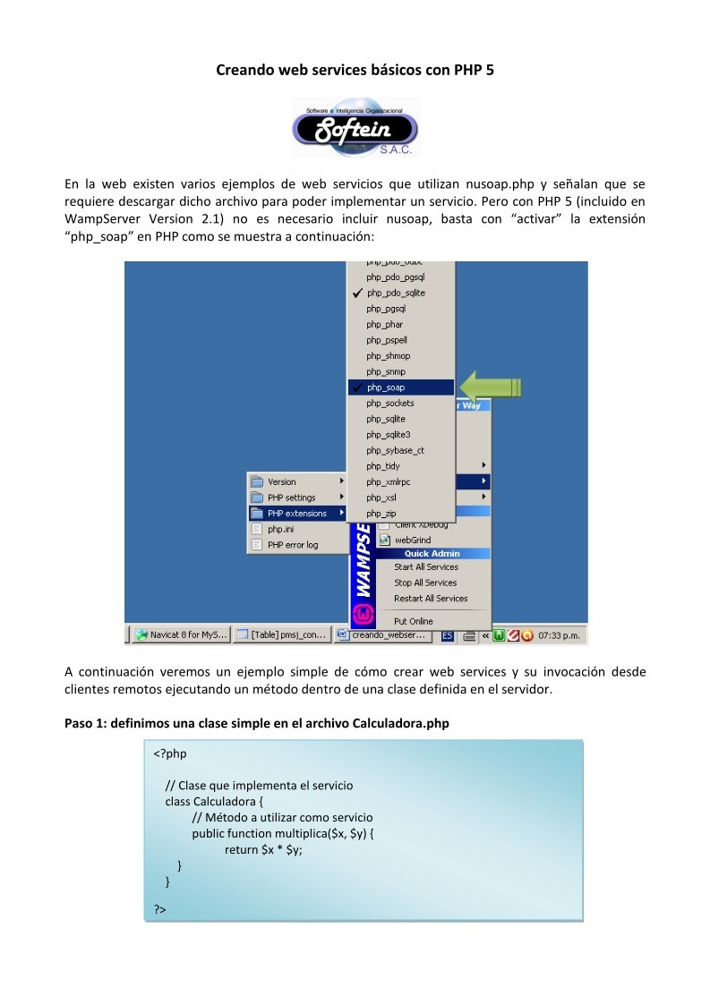 Imágen de pdf Creando web services básicos con PHP 5