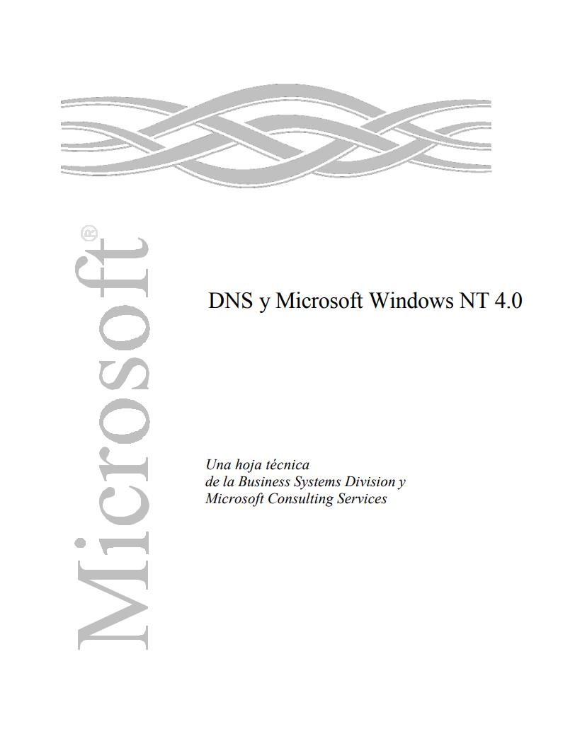 Imágen de pdf DNS y Microsoft Windows NT 4.0
