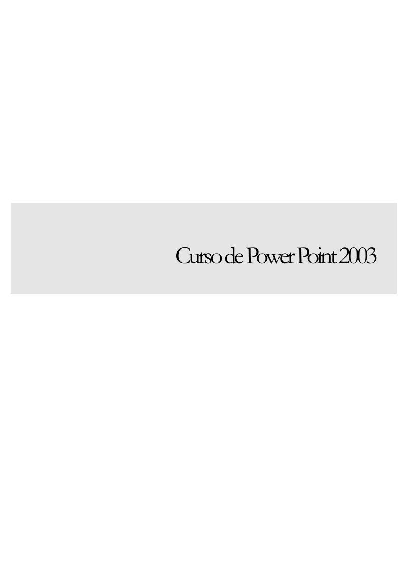 Imágen de pdf Curso de PowerPoint 2003