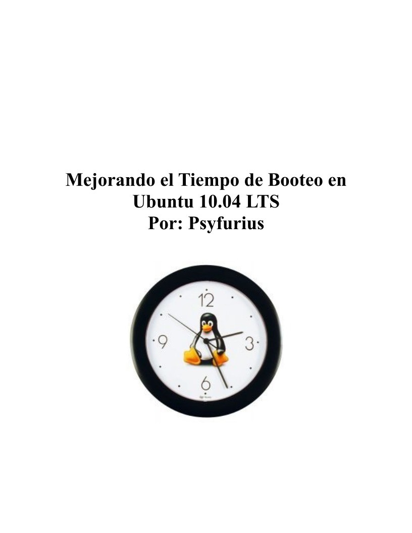 Imágen de pdf Mejorando el Tiempo de Booteo de Ubuntu 10.04 LTS