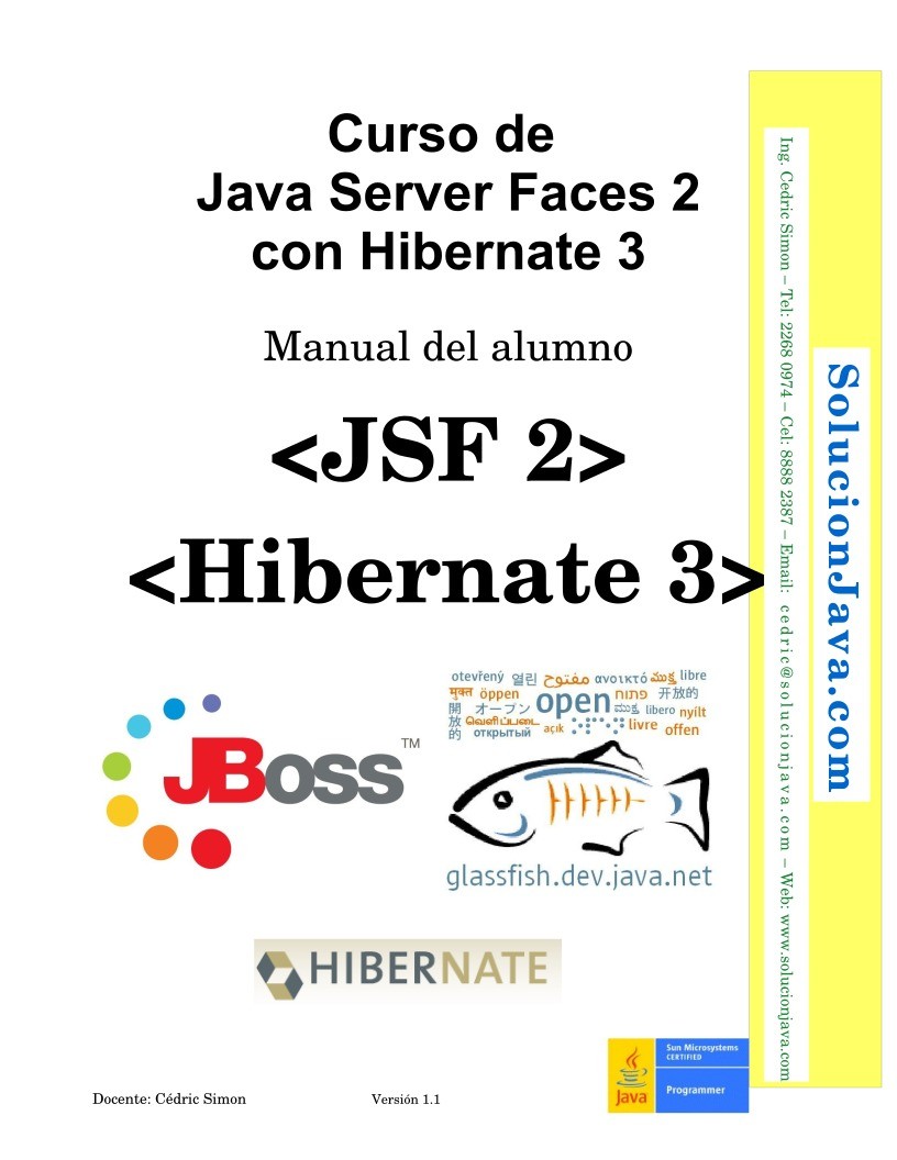 Imágen de pdf Curso de Java Server Faces 2 con Hibernate 3
