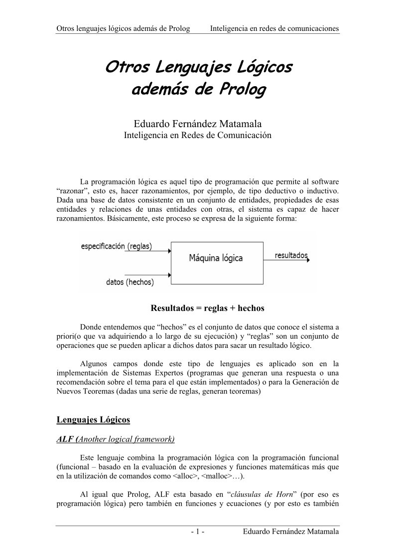 Imágen de pdf Otros lenguajes lógicos además de Prolog