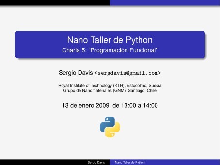 Imágen de pdf Charla 5: Programación Funcional - Nano Taller de Python