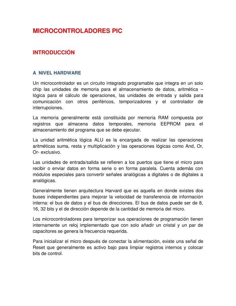 Imágen de pdf Microcontroladores PIC